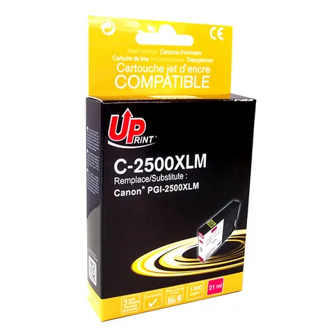 Tusz UPRINT zamiennik Canon PGI 2500XL - magenta, 21 ml, 1300 stron