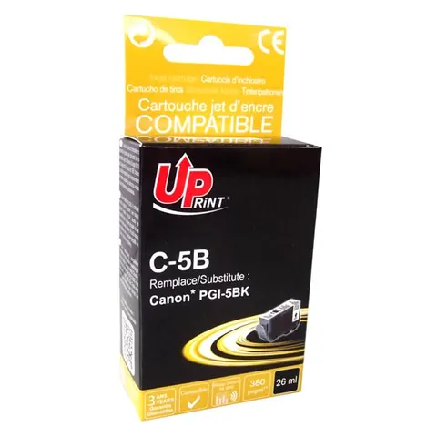 Tusz UPRINT zamiennik Canon PGI5BK - czarny, 26 ml, 380 stron