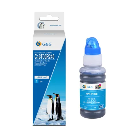 Tusz G&G zamiennik Epson C13T00R240 - cyan