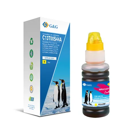 Tusz G&G zamiennik Epson C13T00S44A - żółty, 70 ml