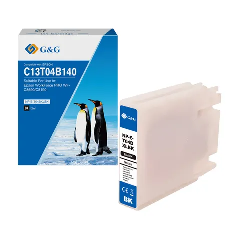Tusz G&G zamiennik Epson C13T04B140 - czarny, 5800 stron