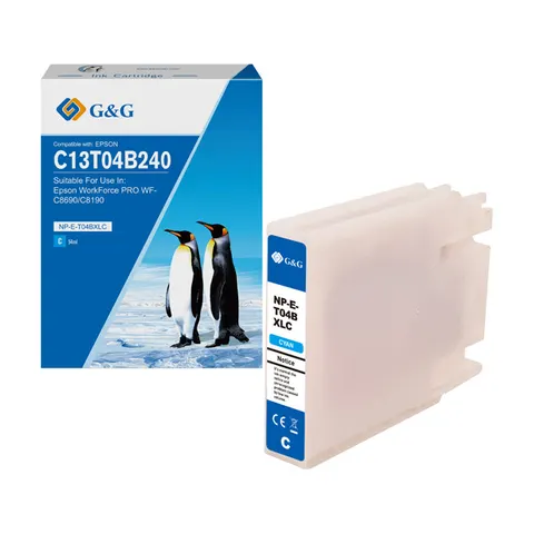 Tusz G&G zamiennik Epson C13T04B240 - cyan