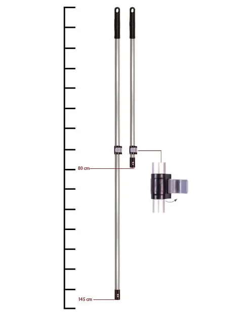 Aluminiowy Kij Teleskopowy 145 cm - SPRINTUS