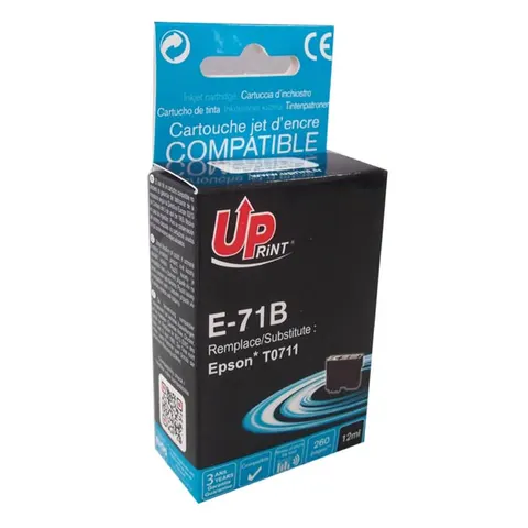 Tusz UPRINT zamiennik Epson C13T07114011 - czarny, 12 ml