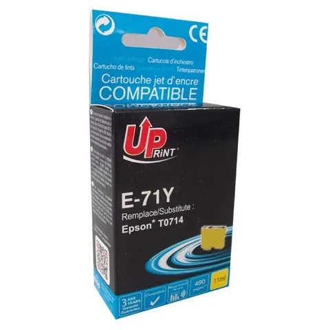Tusz UPRINT zamiennik Epson C13T07144021 - żółty, 10 ml
