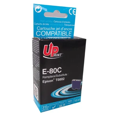 Tusz UPRINT zamiennik Epson C13T08024011 - cyan, 11 ml