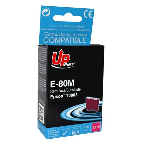 Tusz UPRINT zamiennik Epson C13T08034011 - magenta, 11 ml