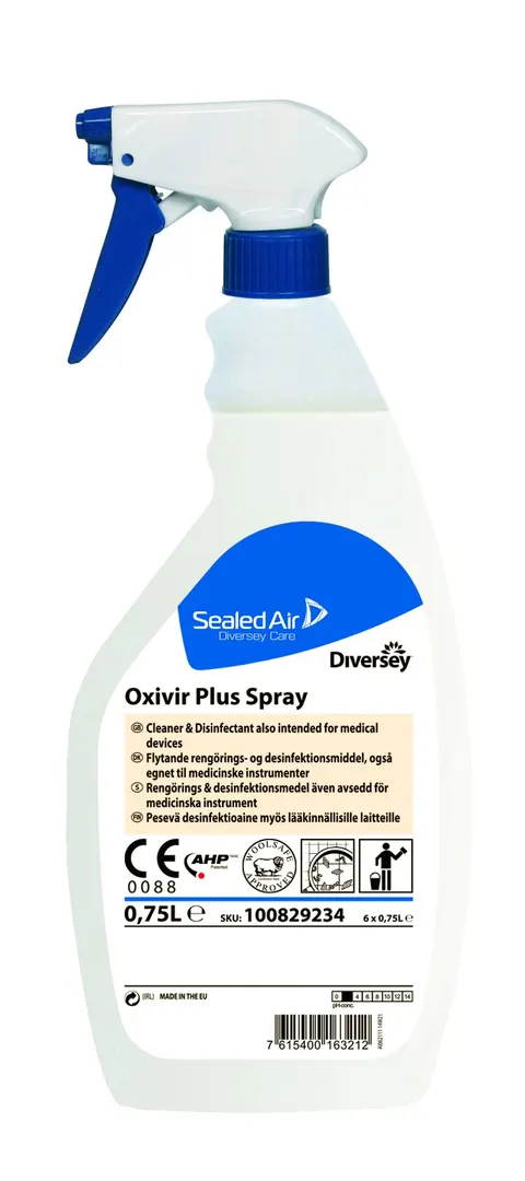 Oxivir Plus Spray Płyn do dezynfekcji 6x0,75l - DIVERSE