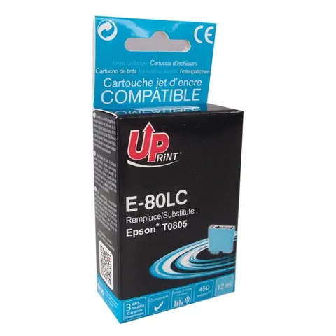 Tusz UPRINT zamiennik Epson C13T08054011 - jasny cyan, 11 ml