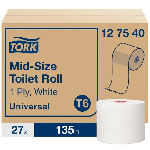 Mid-size papier toaletowy - 27 rolek - TORK