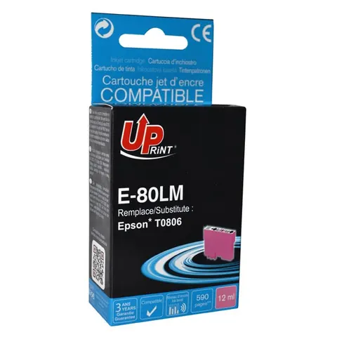 Tusz UPRINT zamiennik Epson C13T08064011 - jasny magenta, 11 ml