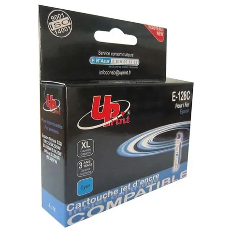 Tusz UPRINT zamiennik Epson C13T12824011 - cyan, 10 ml, 270 stron