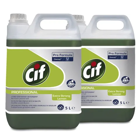 Cif Extra Strong lemon 2x5l Płyn Do Ręcznego Mycia Naczyń - DIVERSEY