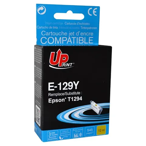 Tusz UPRINT zamiennik Epson C13T12944010 - żółty, 10 ml