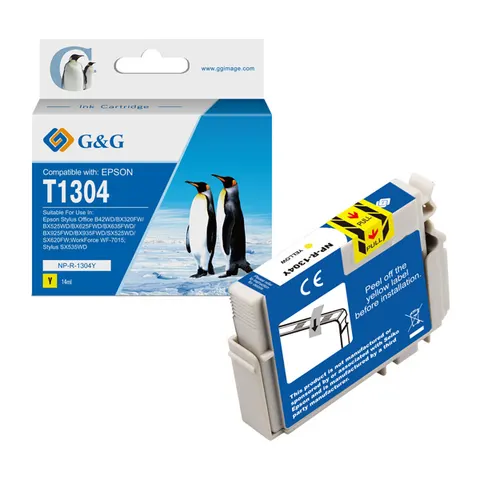 Tusz G&G zamiennik Epson C13T13044012 - żółty, 765 stron