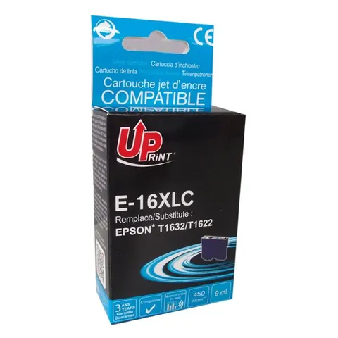Tusz UPRINT zamiennik Epson C13T16324010 - cyan, 9 ml, 450 stron