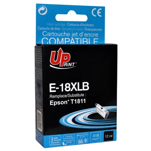 Tusz UPRINT zamiennik Epson C13T18114010 - czarny, 15 ml, 470 stron