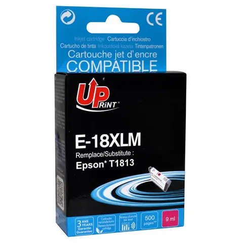 Tusz UPRINT zamiennik Epson C13T18134010 - magenta, 10 ml