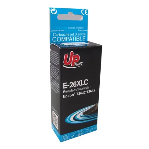 Tusz UPRINT zamiennik Epson C13T26324010 - cyan, 15 ml, 700 stron