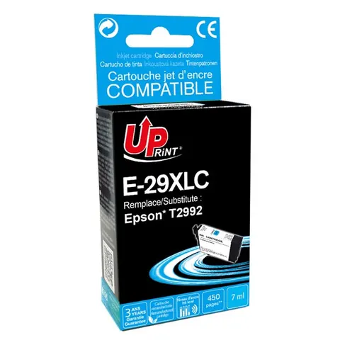 Tusz UPRINT zamiennik Epson C13T29924010 - cyan, 7 ml, 450 stron