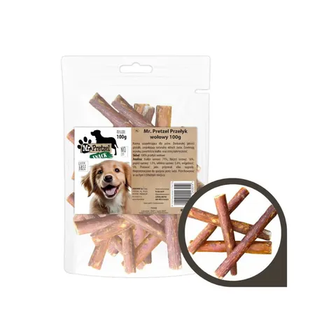 Mr. Pretzel Przełyk wołowy przysmak dla psa 100 g