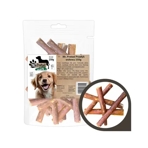 Mr. Pretzel Przełyk wołowy przysmak dla psa 250 g