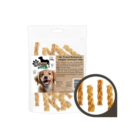 Mr. Pretzel Warkocz ze ścięgien wołowych przysmak dla psa 250 g
