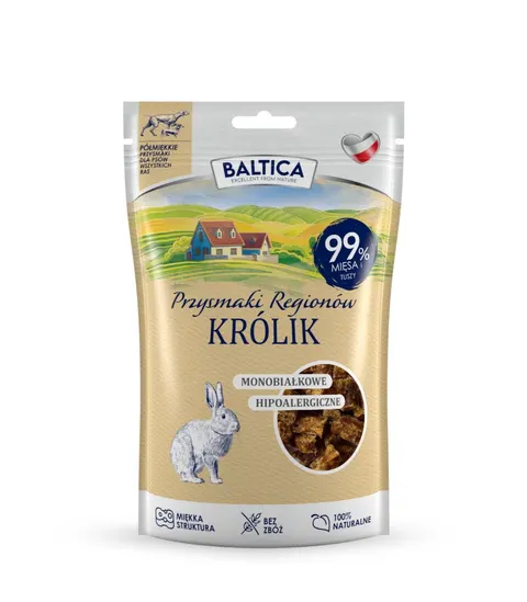 BALTICA Półmiękkie przysmaki Królik 99% 80g