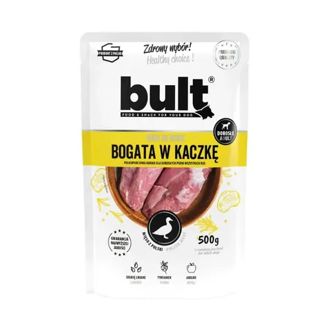 BULT – Karma Mokra dla Psa z Kaczką (Mielonka) 500 g