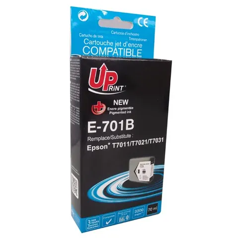 Tusz UPRINT zamiennik Epson C13T70114010 - czarny, 60 ml, 3200 stron