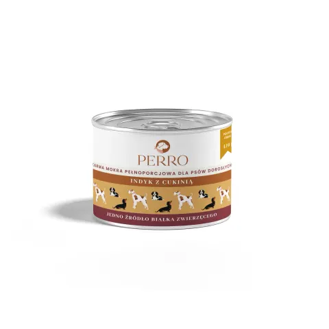 Perro Indyk z cukinią – monobiałkowa formuła 410g