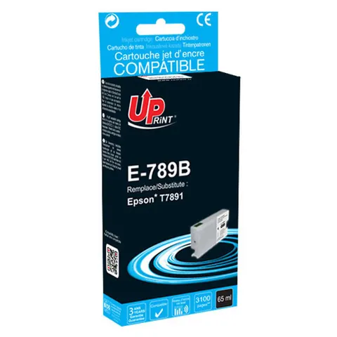 Tusz UPRINT zamiennik Epson C13T789140 - czarny, 65 ml, 3100 stron