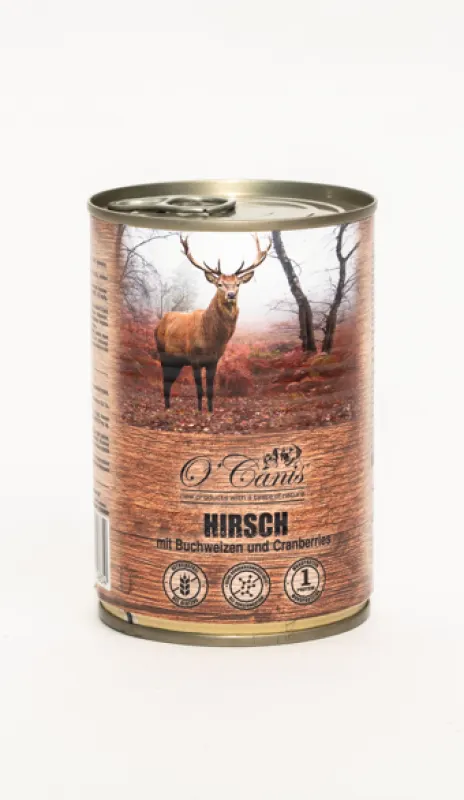 O'Canis Mięso jelenia z kaszą gryczaną 400g