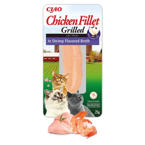 Inaba Cat Filet z kurczaka w bulionie z krewetek 15g