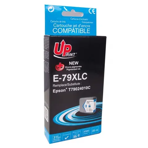 Tusz UPRINT zamiennik Epson C13T79024010 - cyan, 25 ml, 2000 stron, XL