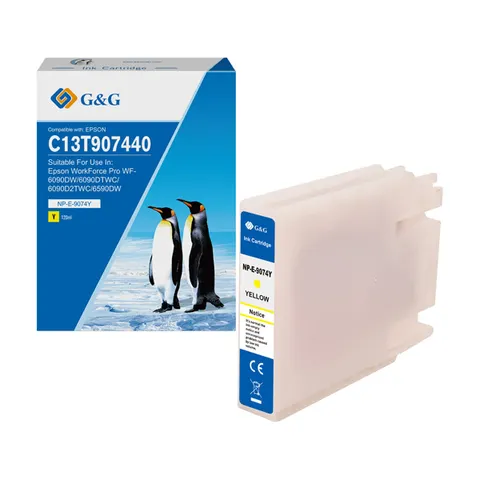 Tusz G&G zamiennik Epson C13T907440 - żółty, 120 ml