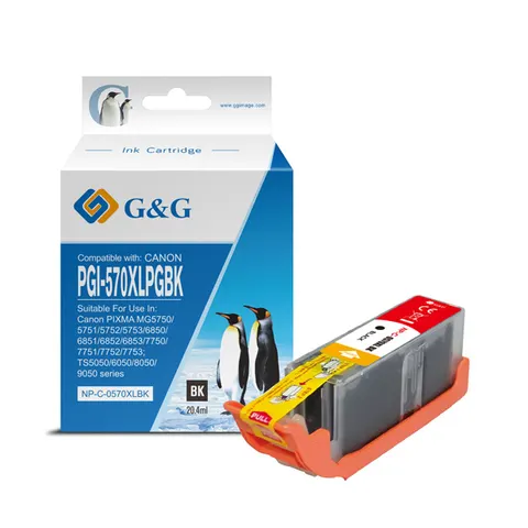 Tusz G&G zamiennik Canon PGI-570XLBK - czarny, 20,4 ml
