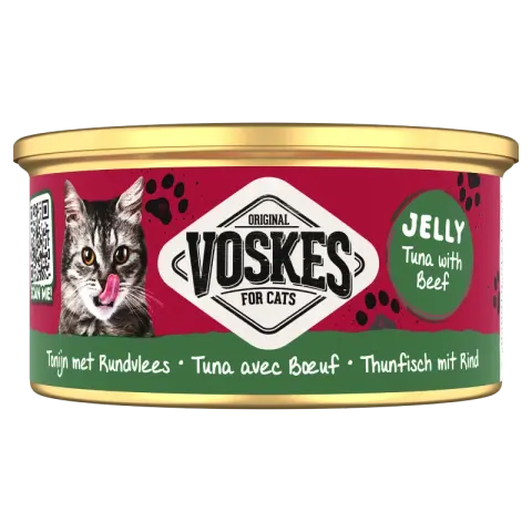Voskes Jelly Tuńczyk z Wołowiną karma uzupełniająca dla kota 85g