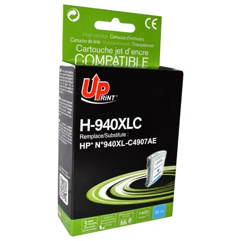 Tusz UPRINT zamiennik HP C4907AE - cyan, 35 ml