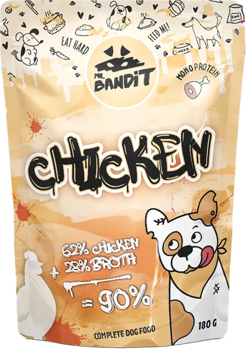 Mr. Bandit Karma mokra monobiałkowa z kurczakiem dla psa 180 g