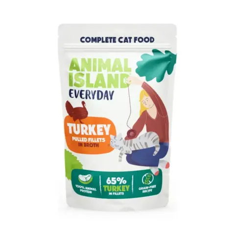 Animal Island Indyk – mokra karma dla kota w rosole 85g