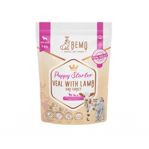 Bemo Puppy Starter Veal with Lamb and Turkey 1 kg – karma dla szczeniąt i suk w ciąży