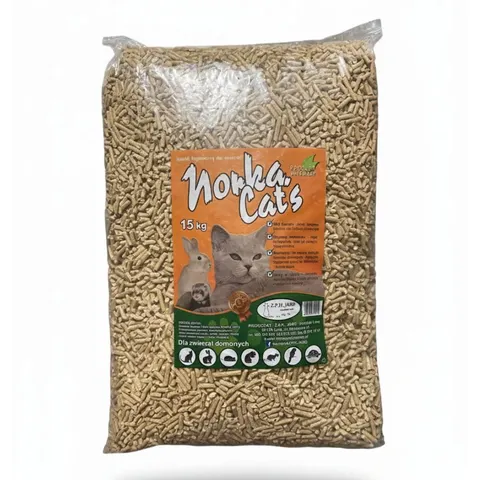 Norka Cat's – żwirek drewniany dla kota pellet 15 kg