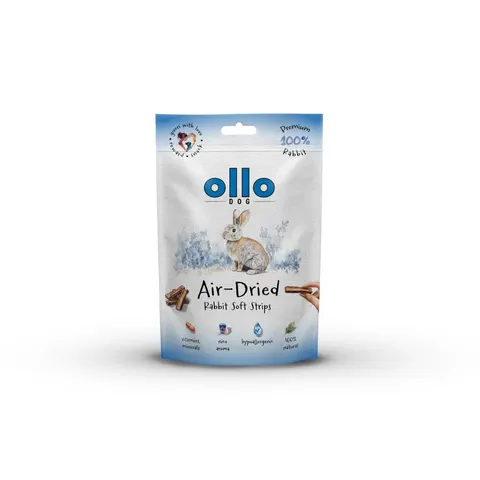 Ollo Air-Dried Rabbit Strips - przysmaki z królika dla psa 80 g