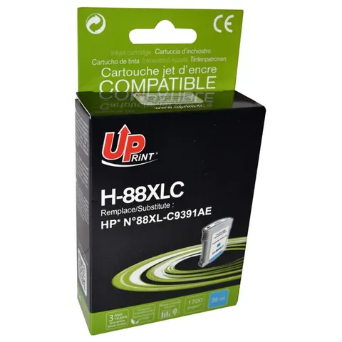 Tusz UPRINT zamiennik HP C9391AE - cyan, 35 ml