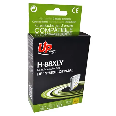 Tusz UPRINT zamiennik HP C9393AE - żółty, 35 ml