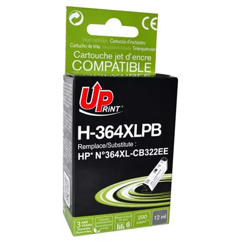 Tusz UPRINT zamiennik HP CB317EE - photo czarny, 12 ml