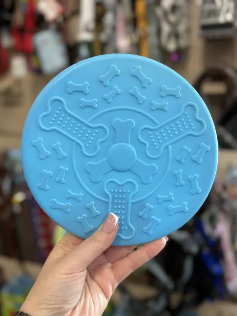 Frisbee Gumowe Playfull 18 cm Niebieskie