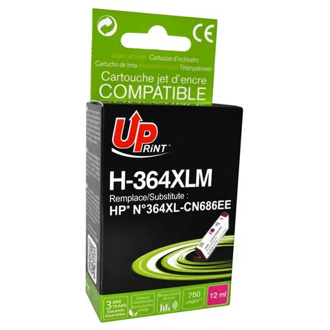 Tusz UPRINT zamiennik HP CB324EE - magenta, 12 ml