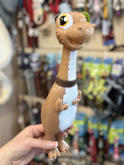 Zabawka gumowa Dino Brązowy